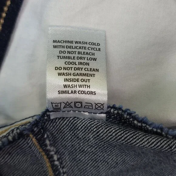 Spartina 449 Womens Denim Pants Jeans Size 14 Cotton & Spandex Blend Dark Wash - Picture 6 of 12